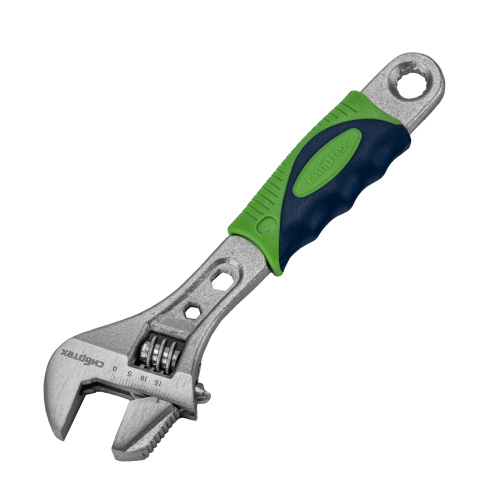 Ключ разводной, 150мм, переставная губка, 2-х комп. рукоятка Сибртех по ценам производителя в Челябинске с доставкой по всей России