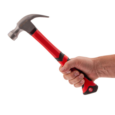 Молоток-гвоздодер, 450 г, боек c магнитом, фибергласовая обрезиненная рукоятка Matrix по ценам производителя в Челябинске с доставкой по всей России