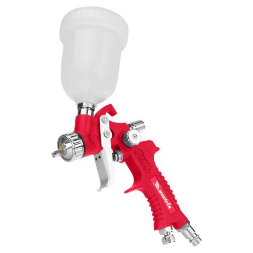 Краскораспылитель HVLP пневмат. с верхним бачком V= 0,1 л, сопло диаметром 0.8 мм Matrix по ценам производителя в Челябинске с доставкой по всей России