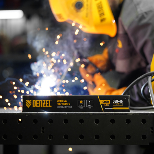 Электроды DER-46 Goldline, диам. 3 мм, 1 кг, рутил-целлюлозное покрытие Denzel по ценам производителя в Челябинске с доставкой по всей России