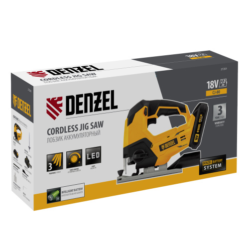 Лобзик аккумуляторный CJ-80, 18В Li-Ion Denzel по ценам производителя в Челябинске с доставкой по всей России