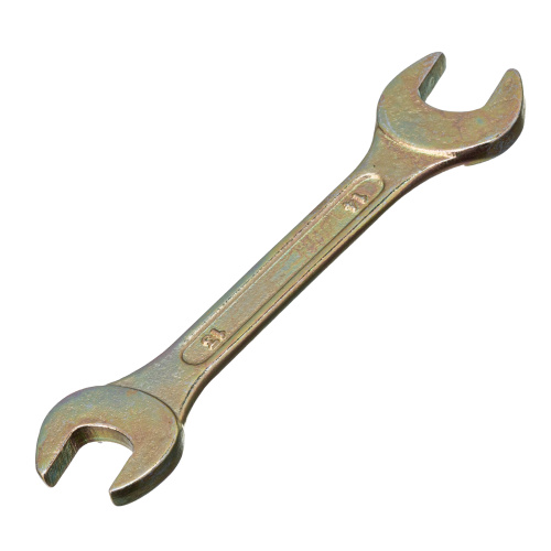 Ключ рожковый, 13 х 14 мм, желтый цинк Сибртех по ценам производителя в Челябинске с доставкой по всей России