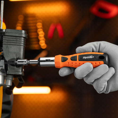 Отвертка реверсивная, биты, головки торцевые, 14 шт, Sparta по ценам производителя в Челябинске с доставкой по всей России