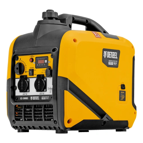Генератор инверторный GS-3000iS, 3,0 кВт, 230 В, закрытый корпус, ручной старт DENZEL по ценам производителя в Челябинске с доставкой по всей России