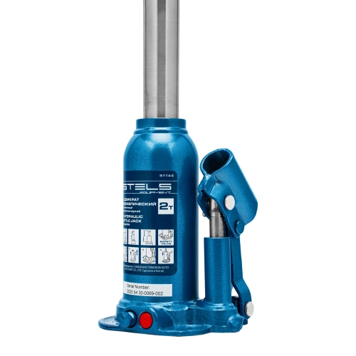 Домкрат гидравлический бутылочный телескопический, 2 т, подъем 170-380 мм Stels по ценам производителя в Челябинске с доставкой по всей России