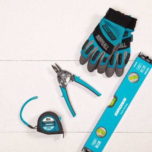 Ножницы по металлу "Piranha", 190 мм, прямой рез, сталь СrM, двухкомпонентные рукоятки Gross по ценам производителя в Челябинске с доставкой по всей России