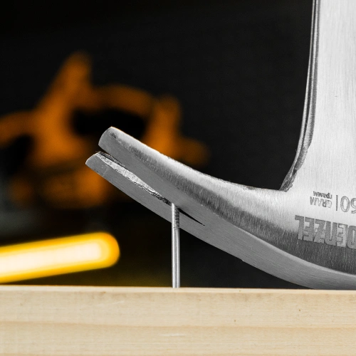 Молоток-гвоздодер 560 г, цельнометаллический, двухкомпонентная рукоятка Denzel по ценам производителя в Челябинске с доставкой по всей России