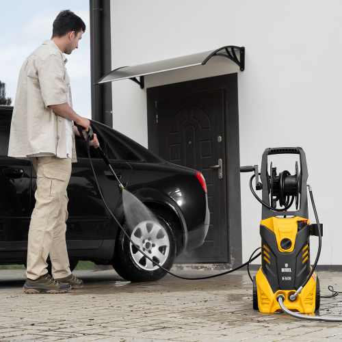 Моечная машина высокого давления R-165D, 2200 Вт, 165 бар, 7 л/мин, с барабаном Denzel по ценам производителя в Челябинске с доставкой по всей России