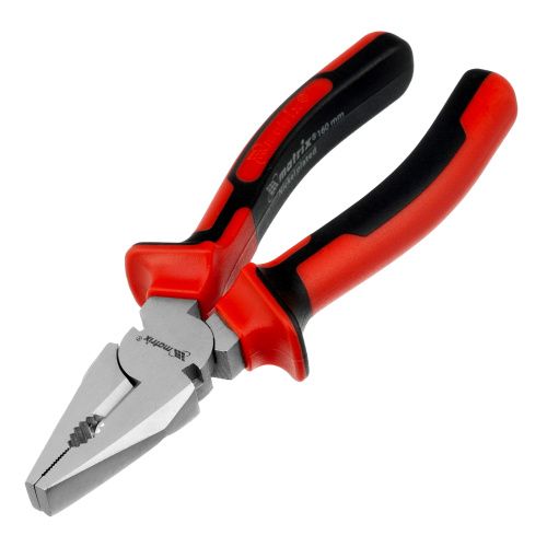 Плоскогубцы Nickel, 160 мм, никелированные, двухкомпонентные рукоятки Matrix по ценам производителя в Челябинске с доставкой по всей России