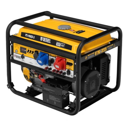 Генератор бензиновый PS 90 ED-3, 9.0 кВт, переключение режима 230 В/400 В, 25 л, электростартер Denzel по ценам производителя в Челябинске с доставкой по всей России