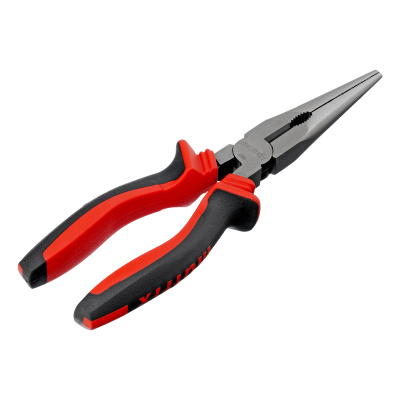 Длинногубцы прямые, 200 мм, хром-ванадий, двухкомпонентные рукоятки Matrix по ценам производителя в Челябинске с доставкой по всей России