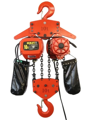 10т 12м таль цепная ТЭЦ OCALIFT 10-04D 380в стационарная две скорости электрическая