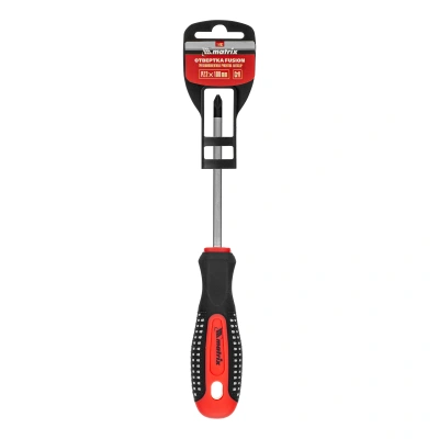 Отвертка Fusion, PZ2 x 100 мм, CrV, трехкомпонентная рукоятка "Anti slip" Matrix по ценам производителя в Челябинске с доставкой по всей России