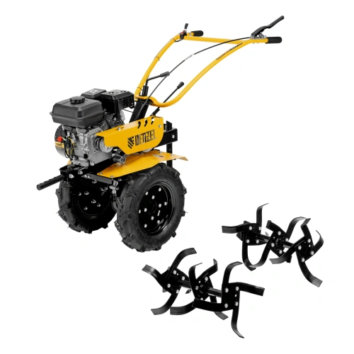 Мотоблок DPT-170S, 7 л.с., ремен.сцеп, фрез 3х4, ШОМ, передачи 2В/1Н Denzel по ценам производителя в Челябинске с доставкой по всей России