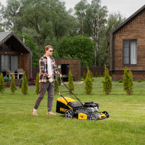 Газонокосилка бензиновая GLR-510SP-ZS, 171 см3, ширина 51 см, привод, травосборник 65 л Denzel по ценам производителя в Челябинске с доставкой по всей России