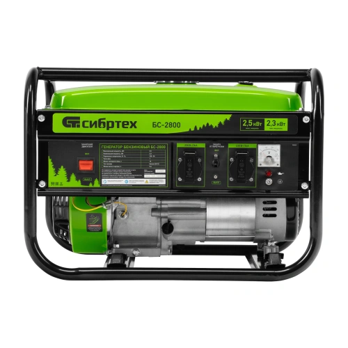 Генератор бензиновый БС-2800, 2.5 кВт, 230В, четырехтактный, 15 л, ручной стартер Сибртех по ценам производителя в Челябинске с доставкой по всей России