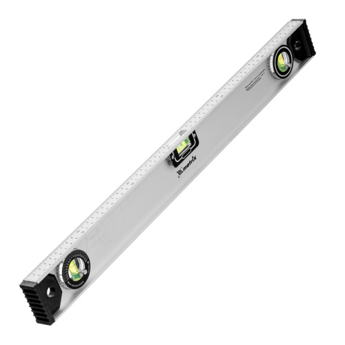 Уровень алюминиевый "Рельс", 600 мм, 3 глазка (1 поворотный) Matrix по ценам производителя в Челябинске с доставкой по всей России