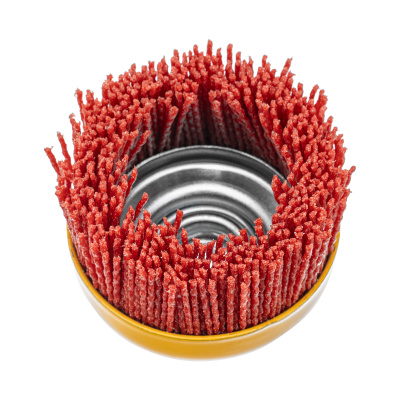 Щетка для УШМ, 75 мм, Чашка, нейлоновая щетина, М14 Denzel по ценам производителя в Челябинске с доставкой по всей России