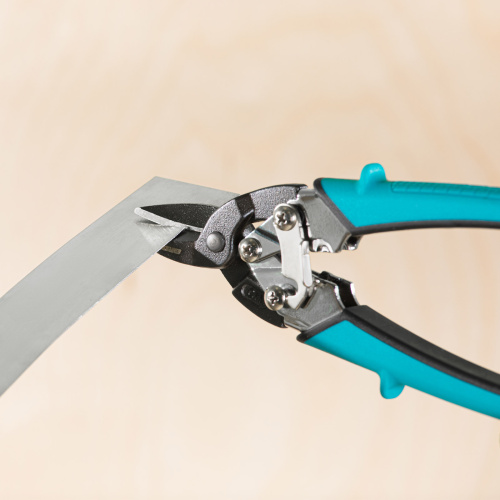 Ножницы по металлу "Piranha", 190 мм, прямой рез, сталь СrM, двухкомпонентные рукоятки Gross по ценам производителя в Челябинске с доставкой по всей России