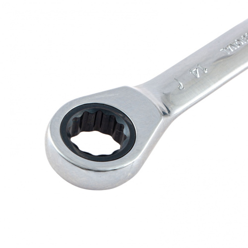 Ключ накидной трещоточный, 12 х 14мм, CrV, зеркальный хром Matrix по ценам производителя в Челябинске с доставкой по всей России