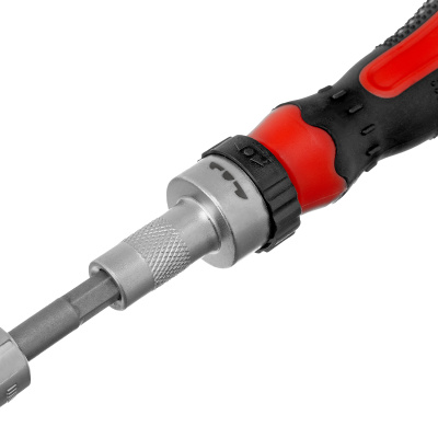 Отвертка реверсивная с набором бит и насадок торцевых, CrV, 1/4, 16 шт Matrix по ценам производителя в Челябинске с доставкой по всей России