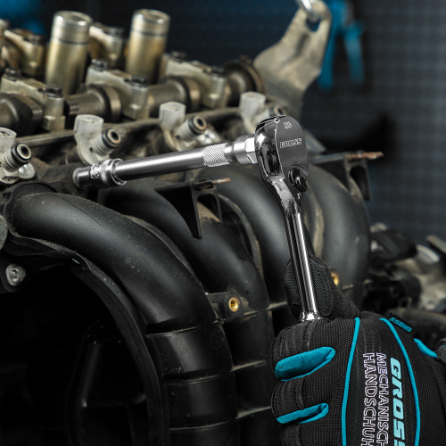 Ключ-трещотка 3/8", CrV, 120 зубьев, цельнометаллический, хром Gross по ценам производителя в Челябинске с доставкой по всей России