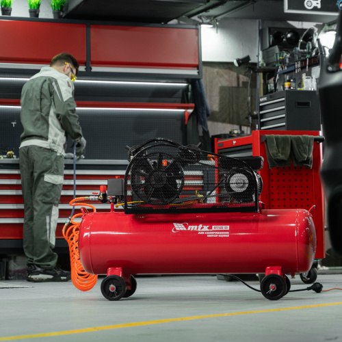 Компрессор воздушный ременный привод КР2500/80, 2,5 кВт, 80 литров, 420 л/мин МТХ по ценам производителя в Челябинске с доставкой по всей России