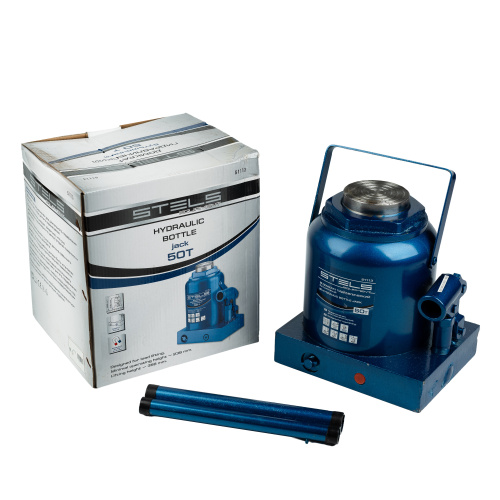 Домкрат гидравлический бутылочный, 50 т, H подъема 236-356 мм Stels по ценам производителя в Челябинске с доставкой по всей России