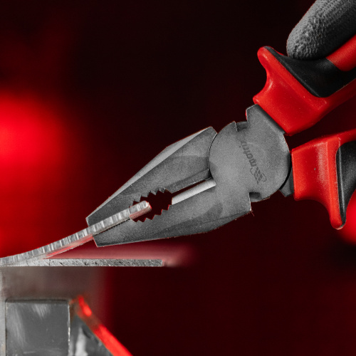 Плоскогубцы Nickel, 180 мм, никелированные, двухкомпонентные рукоятки Matrix по ценам производителя в Челябинске с доставкой по всей России