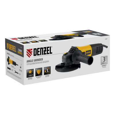 Машина шлифовальная угловая AG125-1500, 1500 Вт, 125 мм, 3000-11000 об/мин Denzel по ценам производителя в Челябинске с доставкой по всей России
