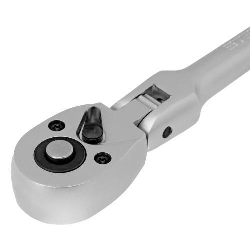 Ключ-трещотка шарнирный 1/4", СrV, 72 зуба, с быстрым сбросом, матовый хром Stels по ценам производителя в Челябинске с доставкой по всей России