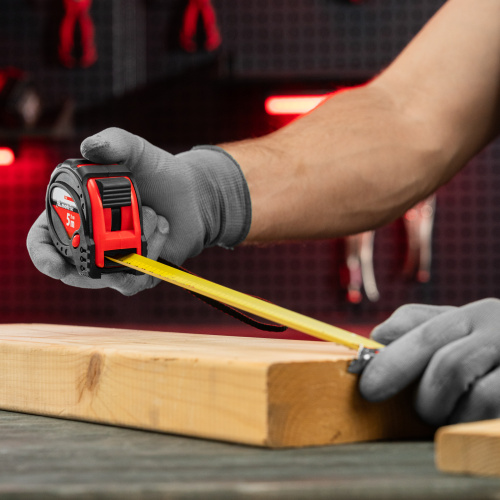 Рулетка Status Magnet 3 fixations,5 м х 25 мм,обрезиненный корпус,зацеп с магнитом Matrix по ценам производителя в Челябинске с доставкой по всей России