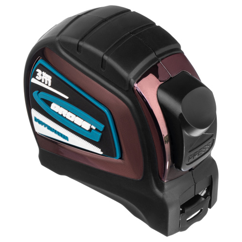 Рулетка "Doppelhaken",3 м x 16 мм,односторонний зацеп,Нейлон,двусторонняя шкала,автоматическая фиксация Gross по ценам производителя в Челябинске с доставкой по всей России