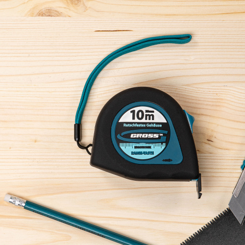 Рулетка "Ergonomisch",10 м x 25 мм,магнитный обрезиненный зацеп Gross по ценам производителя в Челябинске с доставкой по всей России