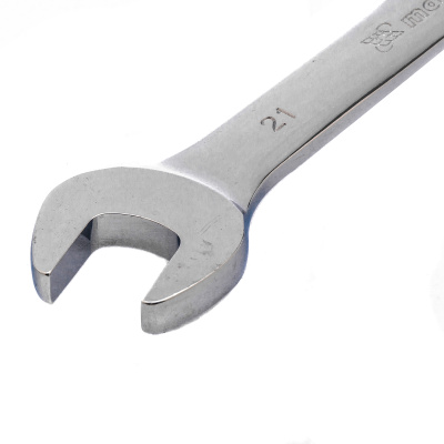 Ключ комбинированный трещоточный, 21 мм, CrV, зеркальный хром Matrix по ценам производителя в Челябинске с доставкой по всей России