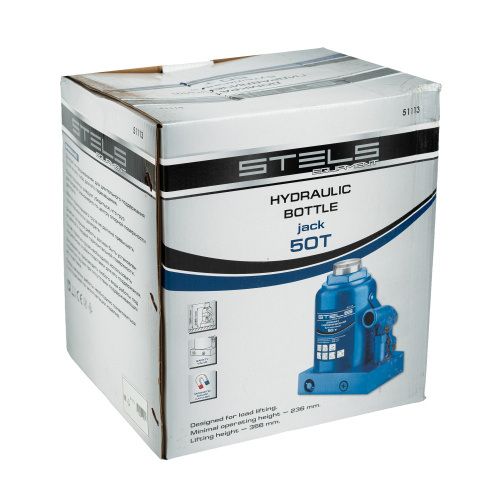 Домкрат гидравлический бутылочный, 50 т, H подъема 236-356 мм Stels по ценам производителя в Челябинске с доставкой по всей России