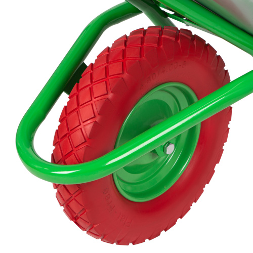 Тачка садово-строительная с PU колесом, грузоподъемность 180 кг, объем 90 л Сибртех по ценам производителя в Челябинске с доставкой по всей России