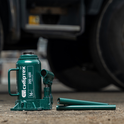 Домкрат гидравлический бутылочный, 16 т, 205-400 мм Сибртех по ценам производителя в Челябинске с доставкой по всей России