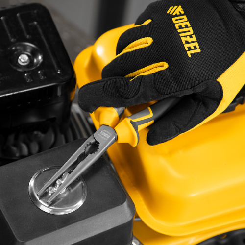 Длинногубцы прямые 205 мм, трехкомпонентные рукоятки Denzel по ценам производителя в Челябинске с доставкой по всей России