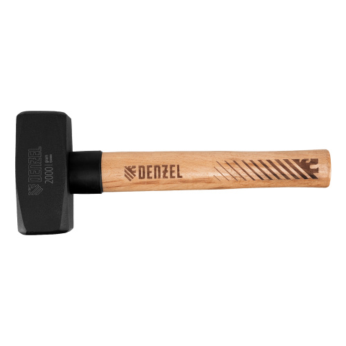 Кувалда, 2000 г, кованая головка, буковая рукоятка Denzel по ценам производителя в Челябинске с доставкой по всей России
