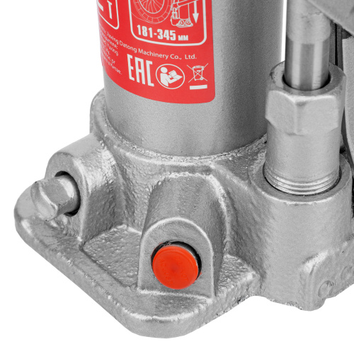 Домкрат гидравлический бутылочный, 2 т, высота подъема 181-345 мм Matrix по ценам производителя в Челябинске с доставкой по всей России