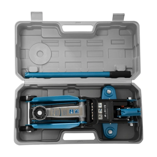 Домкрат гидравлический подкатной, 2 т, h подъема 140-340 мм, в кейсе Stels по ценам производителя в Челябинске с доставкой по всей России