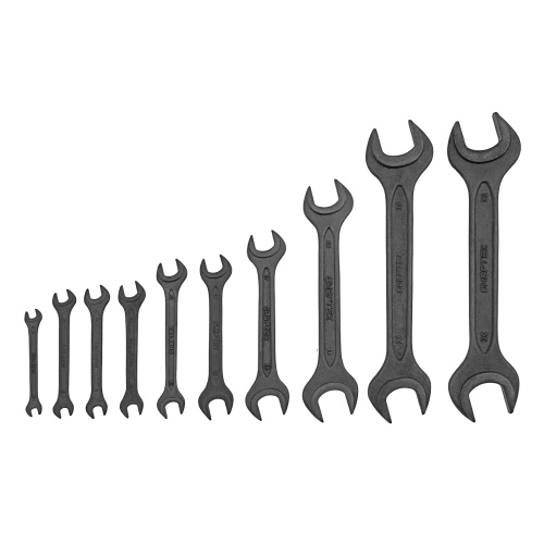 Набор ключей рожковых, 6 - 32 мм, 10 шт., CrV, фосфатированные Сибртех по ценам производителя в Челябинске с доставкой по всей России