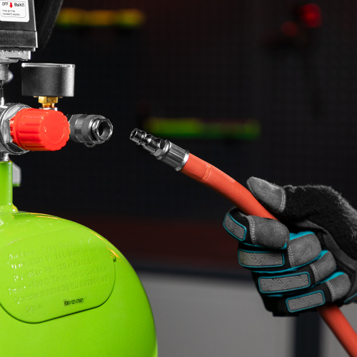 Шланг пневматический резиновый, 10 x 16 мм, 24 бар, армированный, быстросъемное соединение, 10 м Stels по ценам производителя в Челябинске с доставкой по всей России