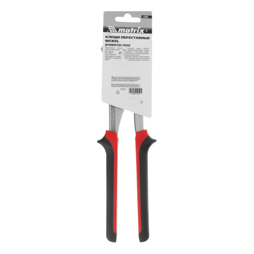 Клещи переставные Nickel (белый) 250 мм, хром-ванадий, двухкомпонентные рукоятки Matrix по ценам производителя в Челябинске с доставкой по всей России