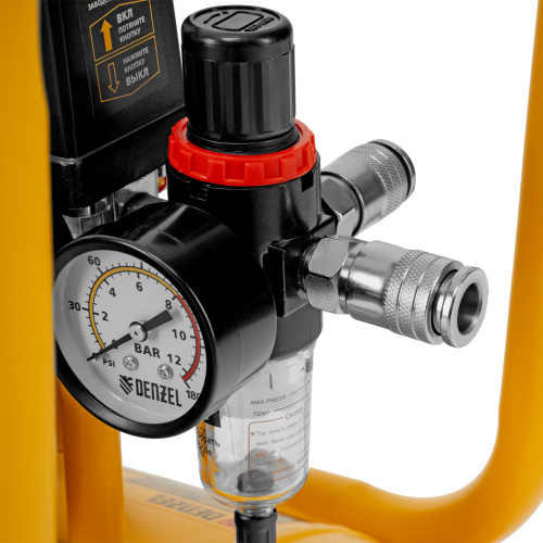 Компрессор безмасляный, малошумный DLS 2200/50, 2200 Вт, 2x1100, 50 л, 380 л/мин Denzel по ценам производителя в Челябинске с доставкой по всей России