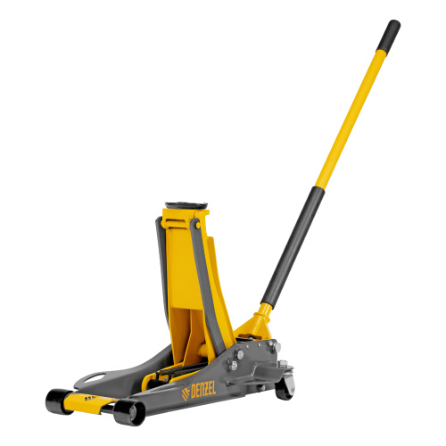 Домкрат гидравлический подкатной, 3 т, 75-500 мм, быстрый подъем, низкий подхват, проф. Denzel по ценам производителя в Челябинске с доставкой по всей России