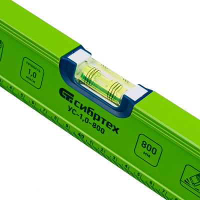 Уровень алюминиевый УС-1, 0-800, фрезерованный, 3 глазка, рукоятки, 800 мм Сибртех по ценам производителя в Челябинске с доставкой по всей России