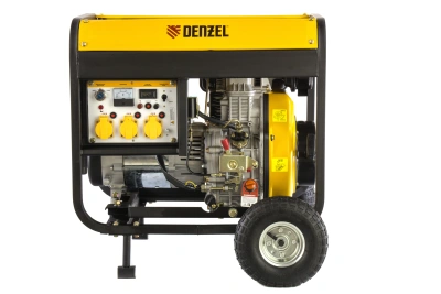 Генератор дизельный DD6300Е, 5.0 кВт, 220 В/50 Гц, 15 л, электростартер Denzel по ценам производителя в Челябинске с доставкой по всей России