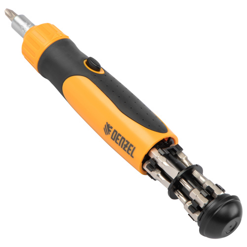 Отвертка реверсивная, механизм SmartPush 12 шт, S2 Denzel по ценам производителя в Челябинске с доставкой по всей России